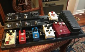pix of guitar dirt pedals on Rick's Pedal Board - Jan 2018